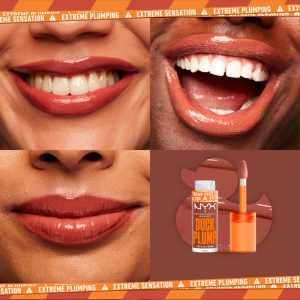 Nyx Professional Makeup Duck Plump High Pigment Lip Gloss Brown Of Applause 6.8ml