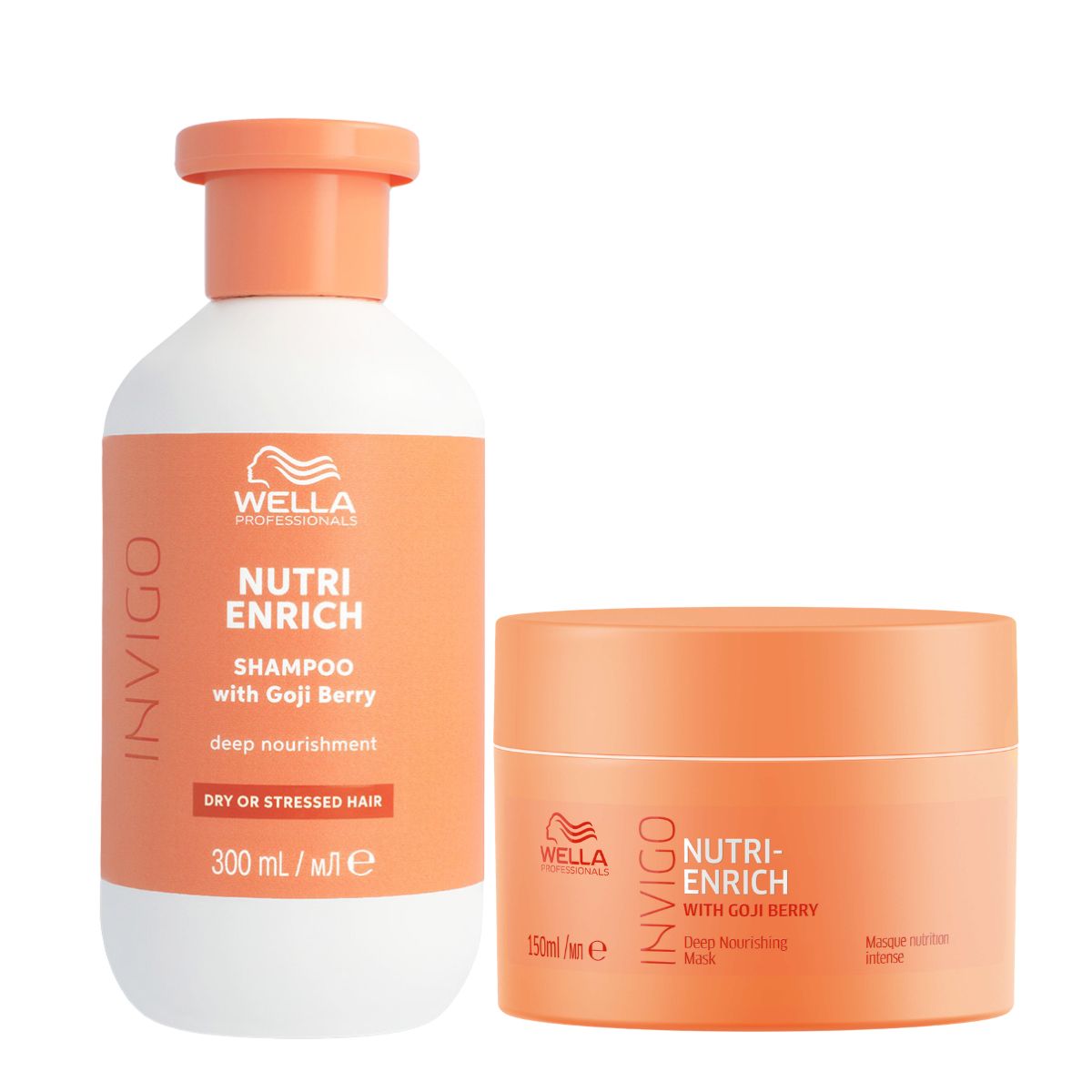 Wella Professionals Invigo Nutri Enrich Deep Nourishing Set (Shampooo 300ml, Mask 150ml) Wella Professionals Invigo Nutri Enrich Deep Nourishing Set (Shampooo 300ml, Mask 150ml)