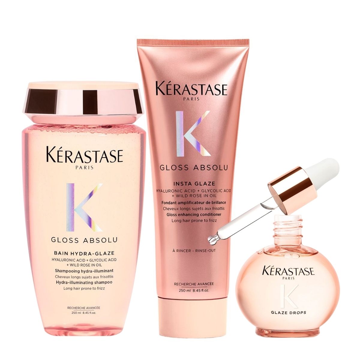 Kérastase Gloss Absolu Set (Σαμπουάν 250ml, Conditioner 250ml, Έλαιο 45ml) Kérastase Gloss Absolu Set (Σαμπουάν 250ml, Conditioner 250ml, Έλαιο 45ml)