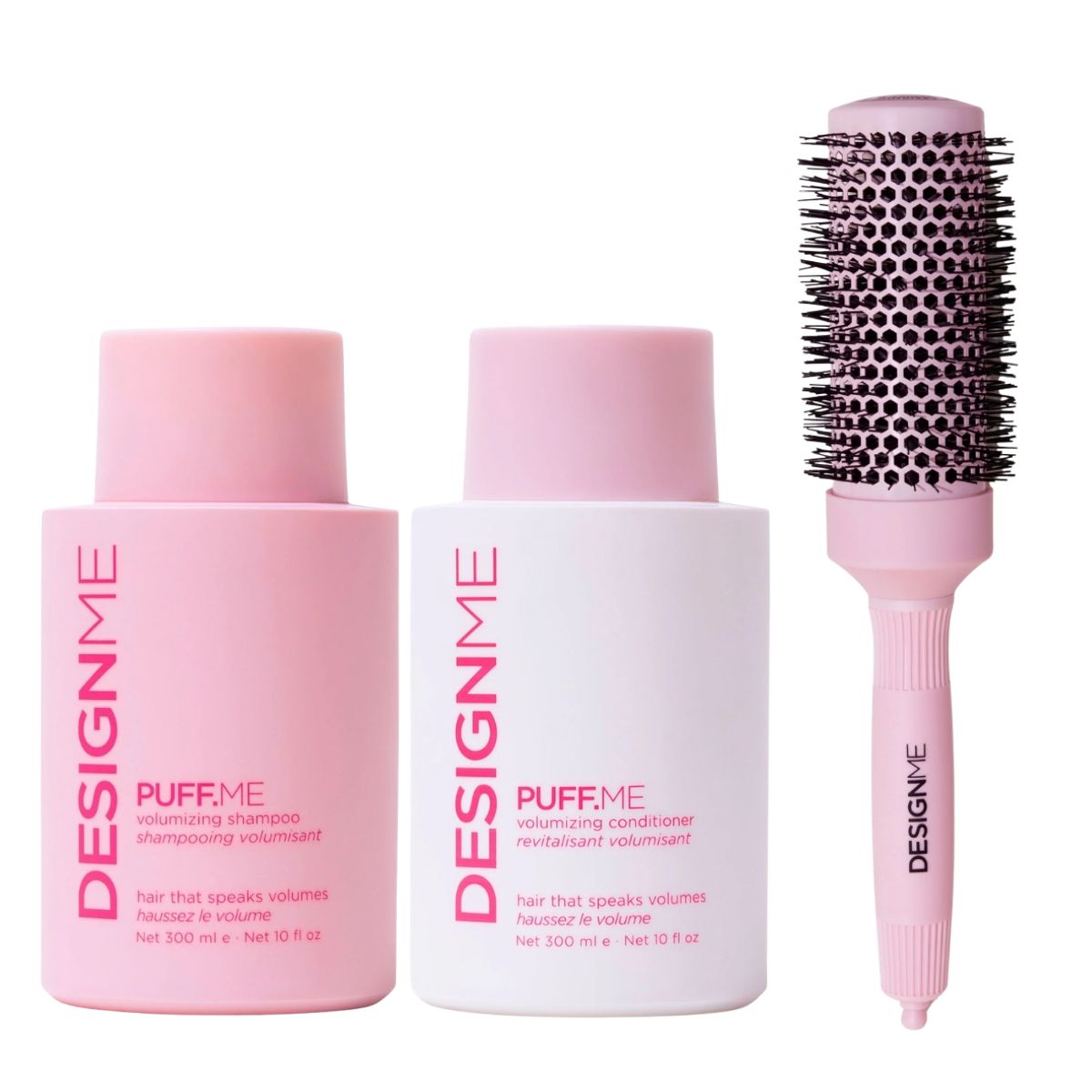DESIGNME Perfect Volume Set (PUFF.ME Shampoo 300ml, Conditioner 300ml, Κεραμική Βούρτσα) DESIGNME Perfect Volume Set (PUFF.ME Shampoo 300ml, Conditioner 300ml, Κεραμική Βούρτσα)