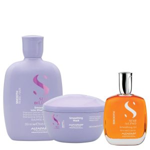 Alfaparf Milano Professional Semi di Lino Smoothing Set 2 (Shampoo 250ml, Mask 200ml, Oil 100ml)