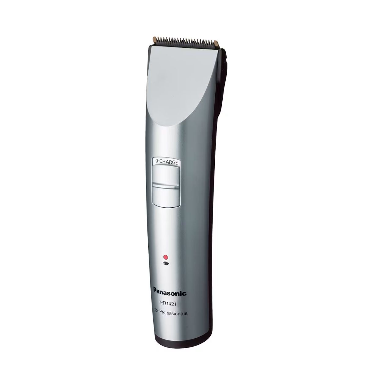 Panasonic ER 1421 Επαγγελματική Κουρευτική Μηχανή Panasonic ER1411 professional electric hair trimmer with a silver body and top blade