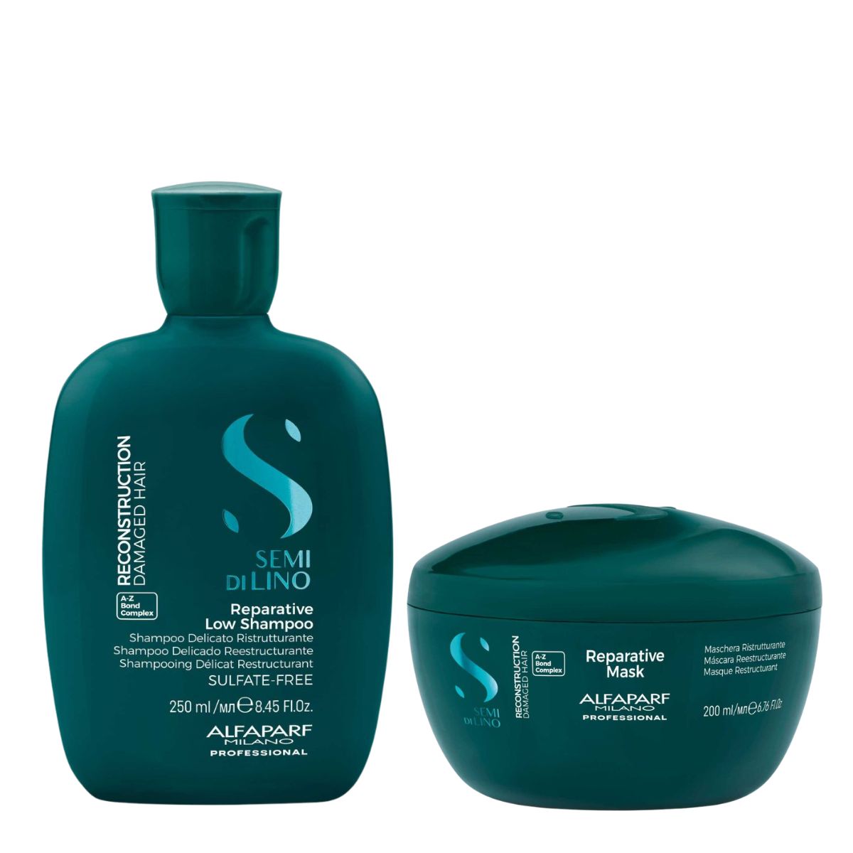 Alfaparf Milano Professional Semi di Lino Reconstruction Reparative Set (Shampoo 250ml, Mask 200ml) Alfaparf Milano Professional Semi di Lino Reconstruction Reparative Set (Shampoo 250ml, Mask 200ml)